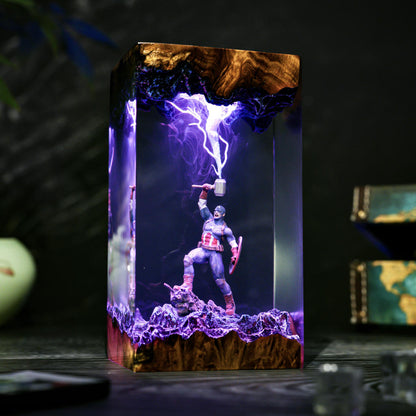 TessArt - Captain America Thunder Lamp