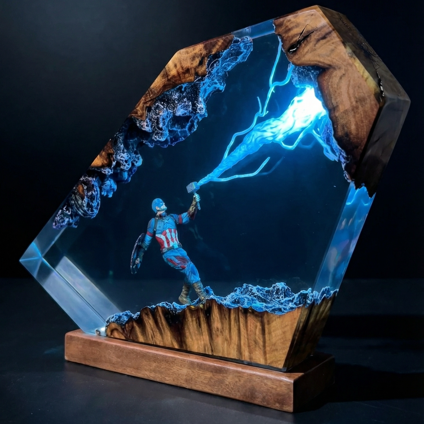 TessArt - Captain America Lamp