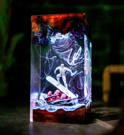 TessArt - Silver Surfer Lamp
